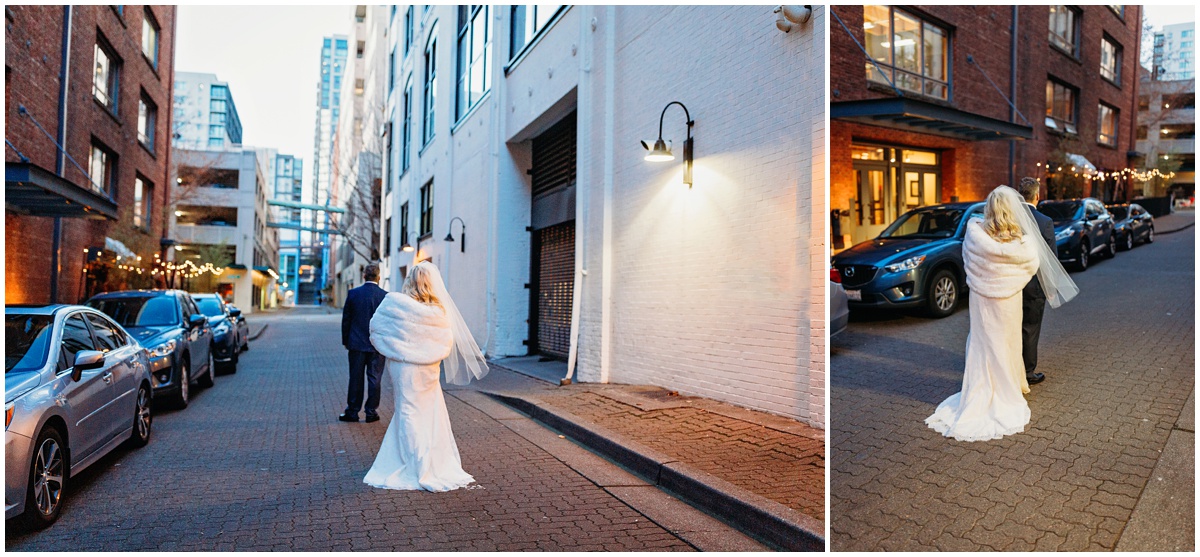first look of bride and groom