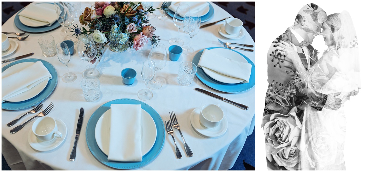 table settings with plates