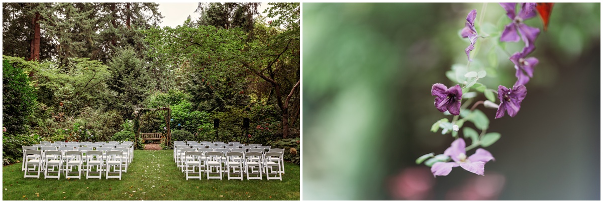 pre ceremony photo of empty chairs