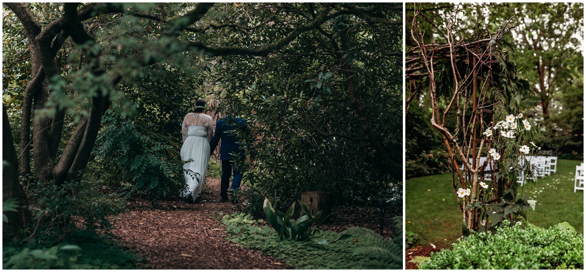 bride and groom leaving ceremony
