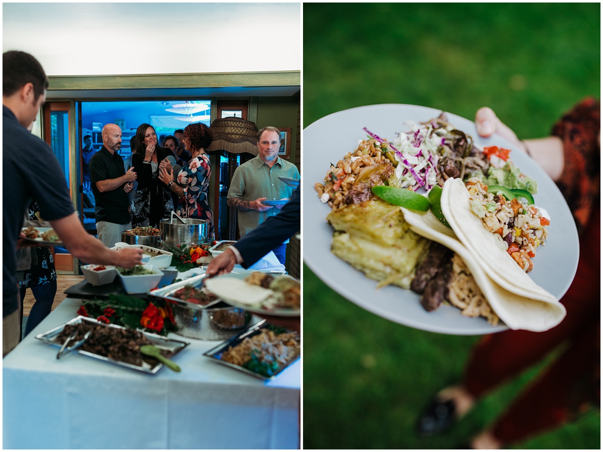plate with dinner on it and dinner line