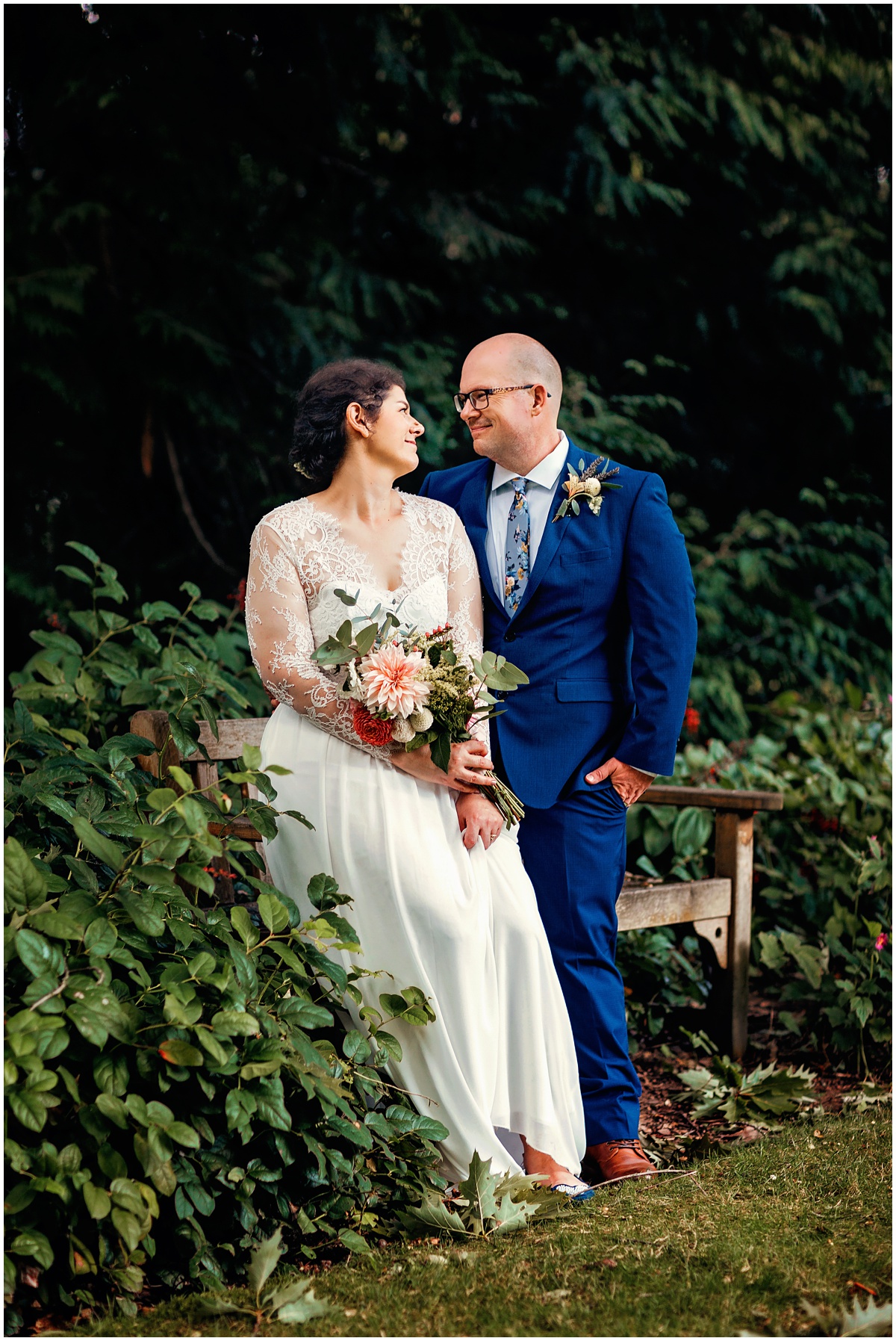 bride and groom portrait