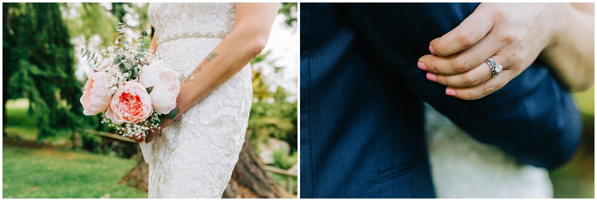 detail photos of bride and groom