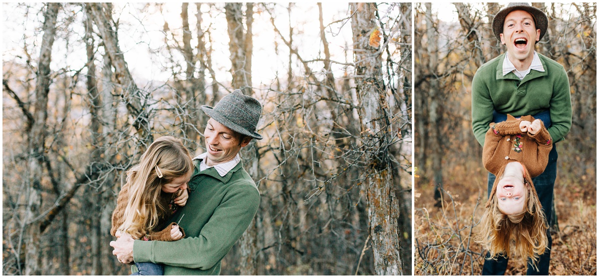 father playing with daughter