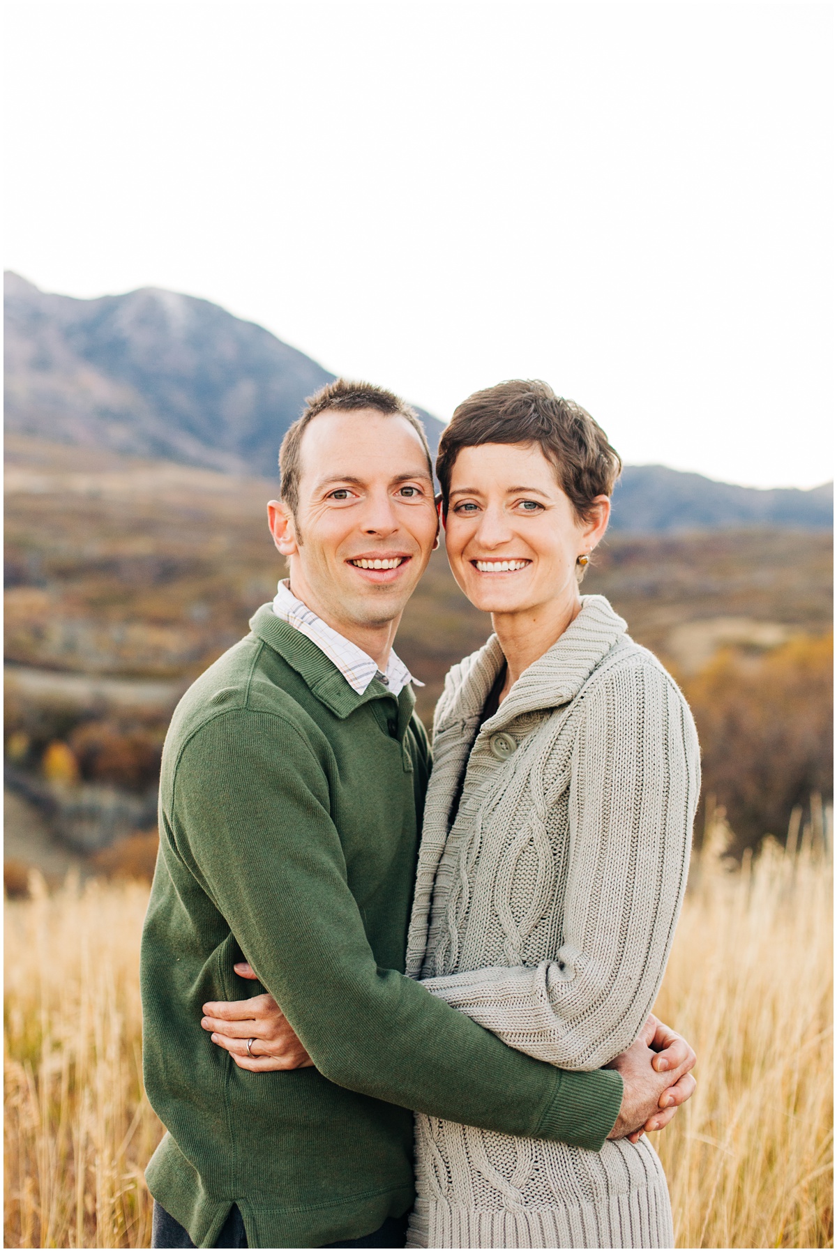 husband and wife hugging each other