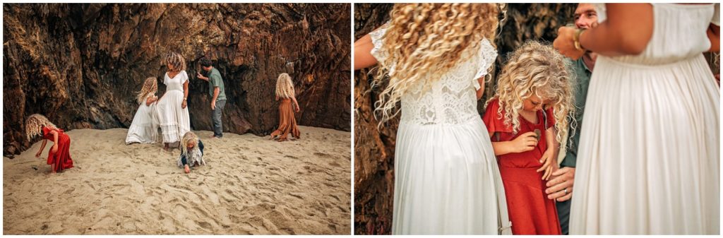 unposed portraits of family